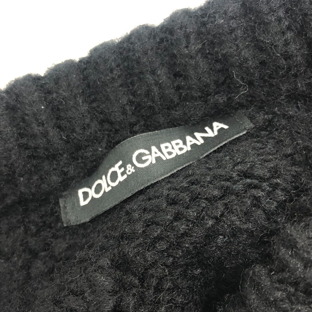 DOLCE&GABBANA ケーブル編み エナメル 長袖 セーター ニット ニット長袖 セーター ウール レディース ブラック - brandshop-reference