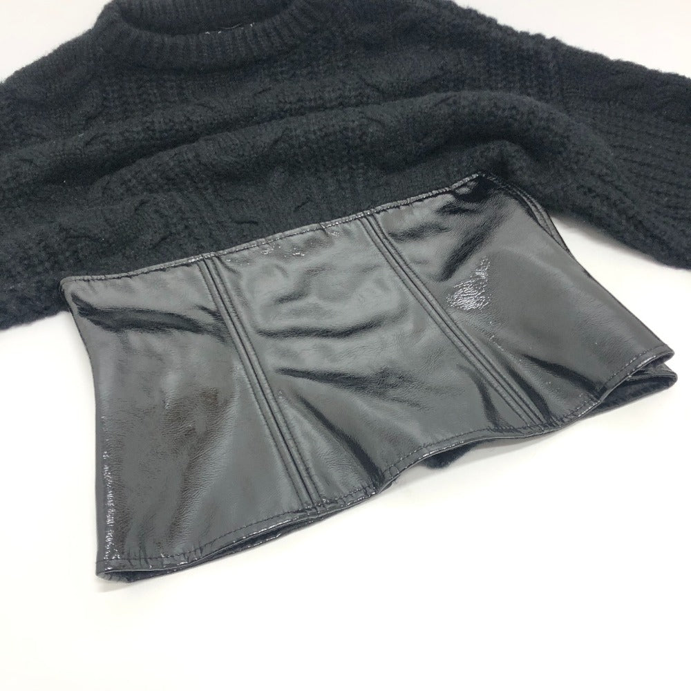 DOLCE&GABBANA ケーブル編み エナメル 長袖 セーター ニット ニット長袖 セーター ウール レディース ブラック - brandshop-reference