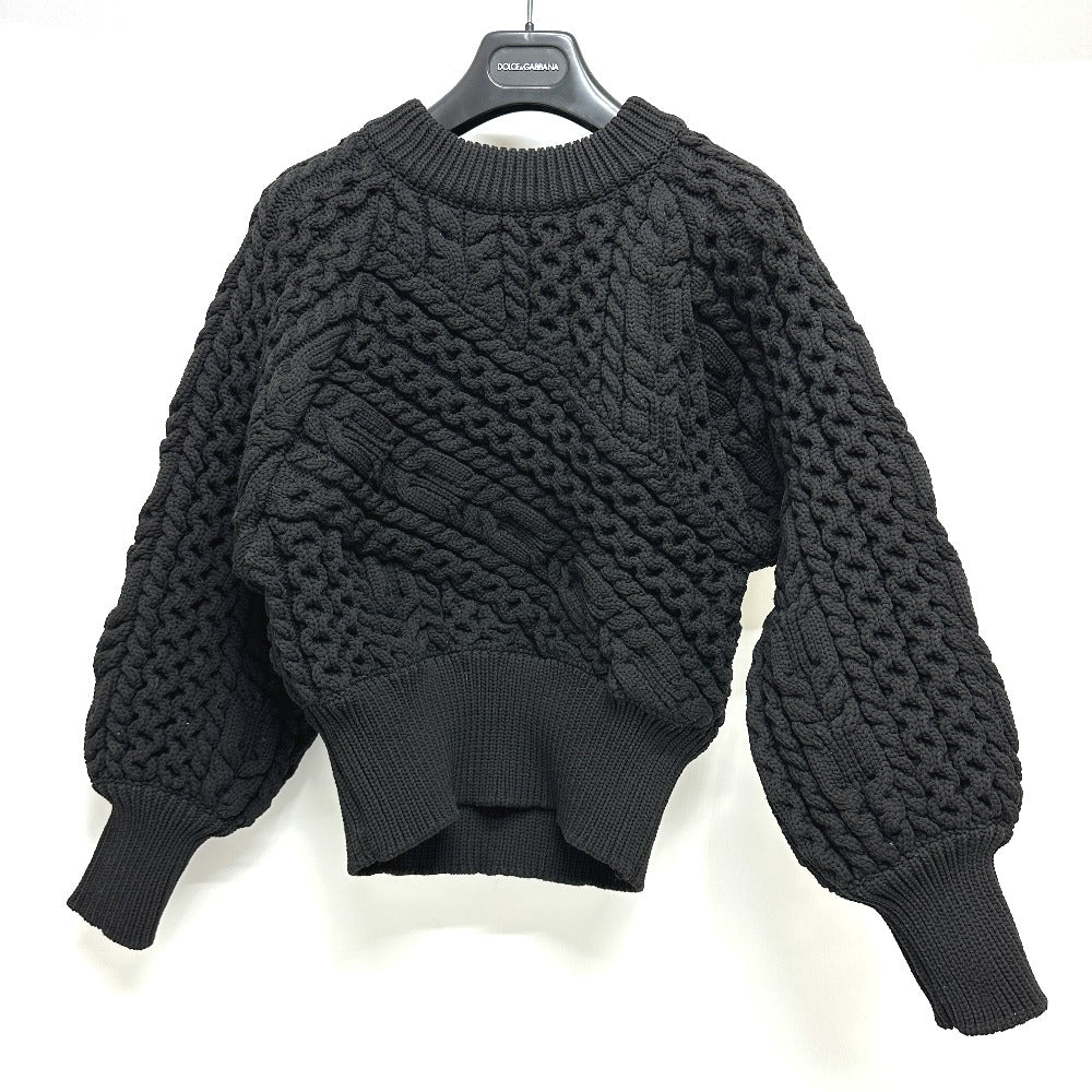 DOLCE&GABBANA 編み込み アパレル セーター ニット レディース ブラック - brandshop-reference