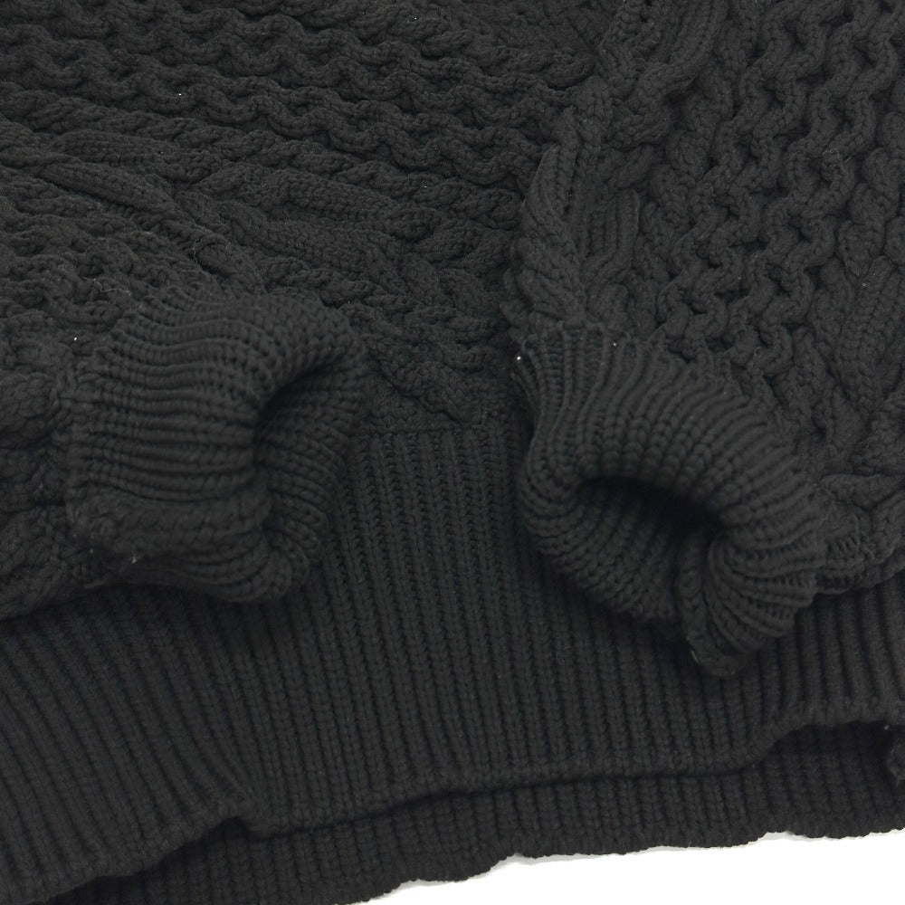 DOLCE&GABBANA 編み込み アパレル セーター ニット レディース ブラック - brandshop-reference