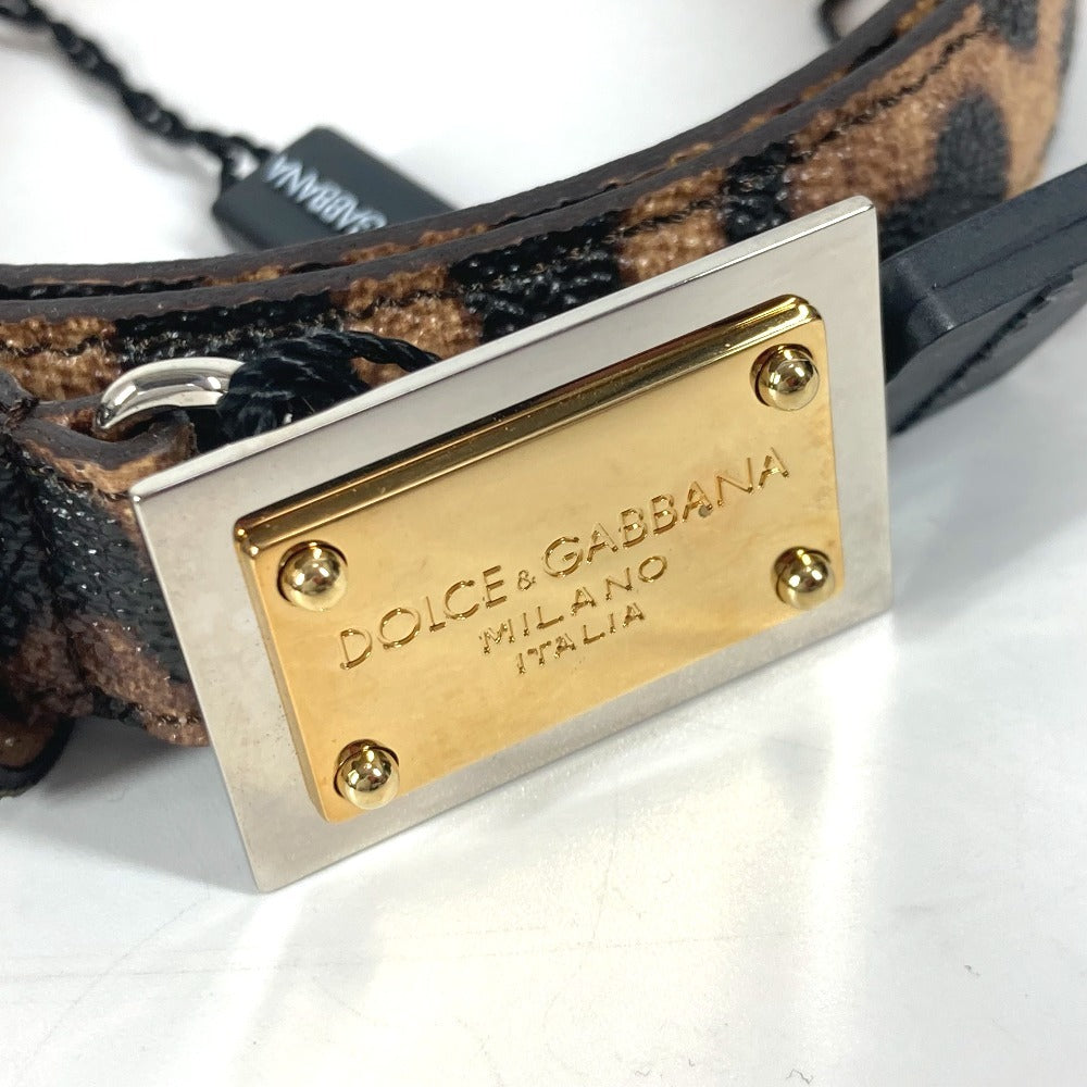 DOLCE&GABBANA ロゴ レオパード 豹柄 ヒョウ ベルト PVC レディース ブラウン - brandshop-reference