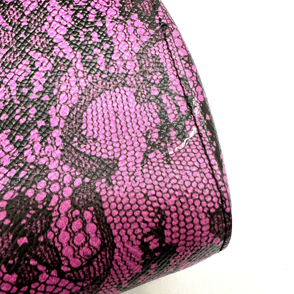 DOLCE&GABBANA レース柄 斜め掛け ウォレットバッグ カバン ミニ ハンドバッグ ポシェット ショルダーバッグ レザー レディース パープルピンク - brandshop-reference