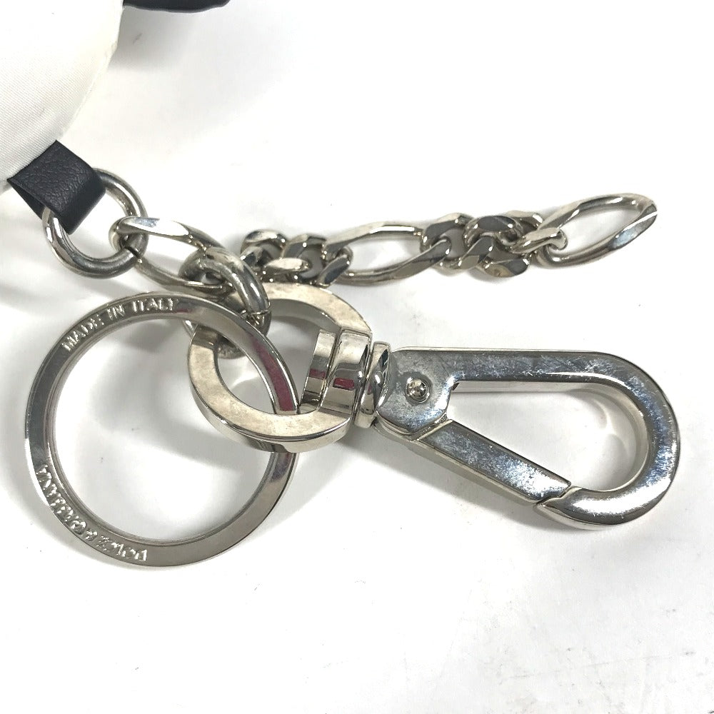 DOLCE&GABBANA ドルチェアンドガッバーナ パンダ 呪術廻戦コラボ バッグチャーム キーホルダー ナイロン メンズ ホワイト