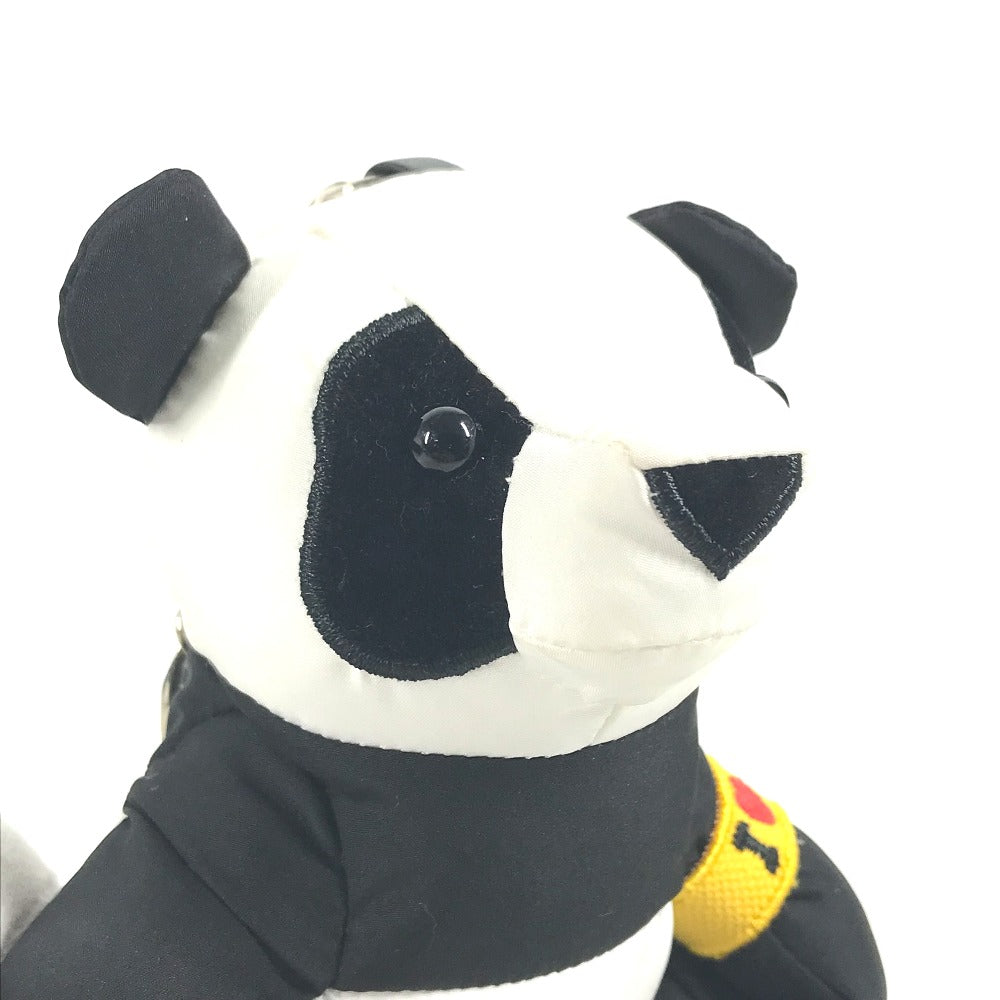 DOLCE&GABBANA ドルチェアンドガッバーナ パンダ 呪術廻戦コラボ バッグチャーム キーホルダー ナイロン メンズ ホワイト