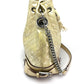 DOLCE &amp; GABBANA Quilted Drawstring Bag with Tassel, Chain Shoulder Bag, Patent Leather, Women's, Beige