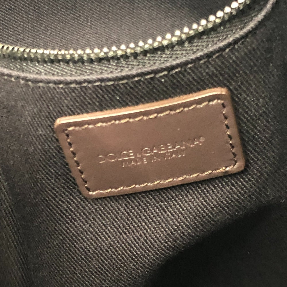 DOLCE&GABBANA コインモチーフ トートバック カバン バック トート ハンドバック トートバッグ キャンバス/レザー ユニセックス ブラウン - brandshop-reference