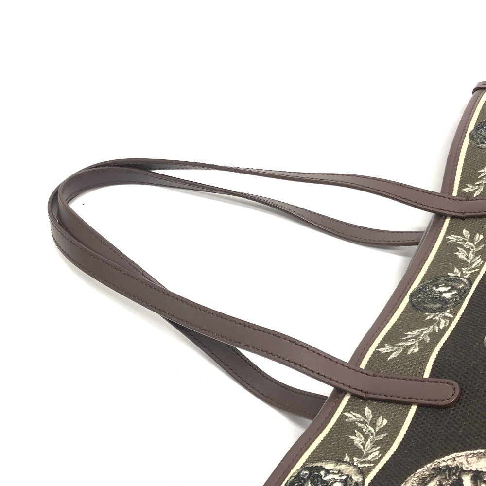 DOLCE&GABBANA コインモチーフ トートバック カバン バック トート ハンドバック トートバッグ キャンバス/レザー ユニセックス ブラウン - brandshop-reference