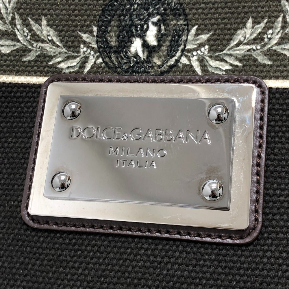 DOLCE&GABBANA コインモチーフ トートバック カバン バック トート ハンドバック トートバッグ キャンバス/レザー ユニセックス ブラウン - brandshop-reference