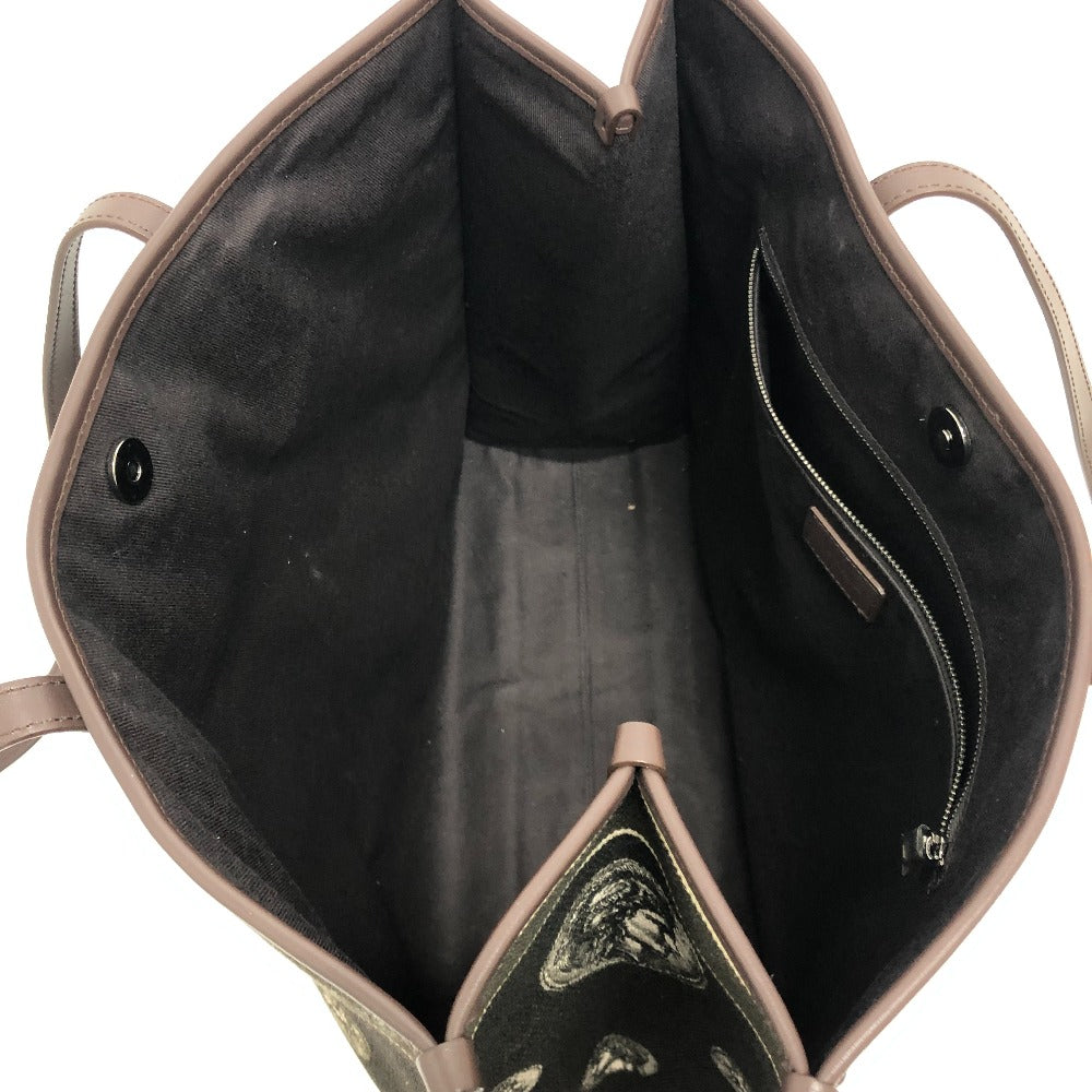 DOLCE&GABBANA コインモチーフ トートバック カバン バック トート ハンドバック トートバッグ キャンバス/レザー ユニセックス ブラウン - brandshop-reference