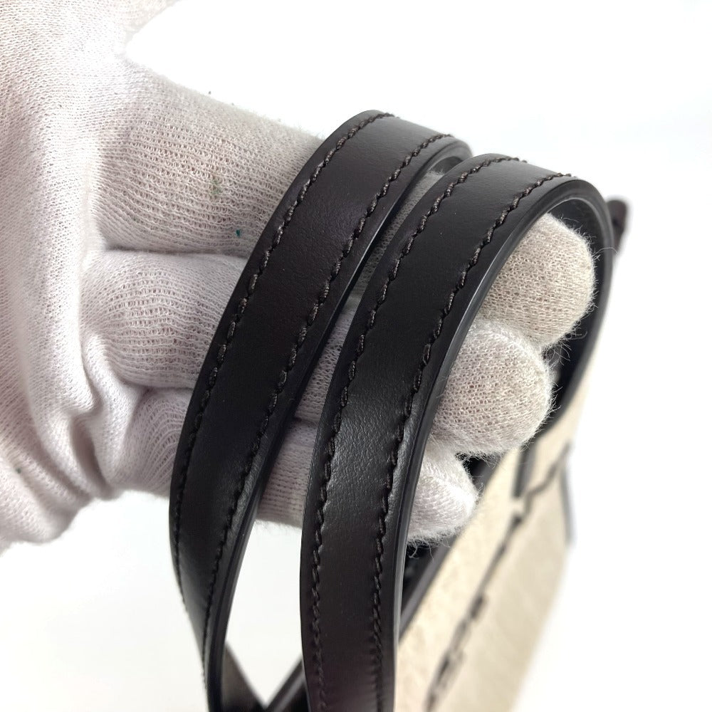 DOLCE&GABBANA BM2259 ショッピングバッグ 2WAYバッグ ショルダーバッグ 斜め掛け トートバッグ キャンバス/レザー ユニセックス ブラウン - brandshop-reference