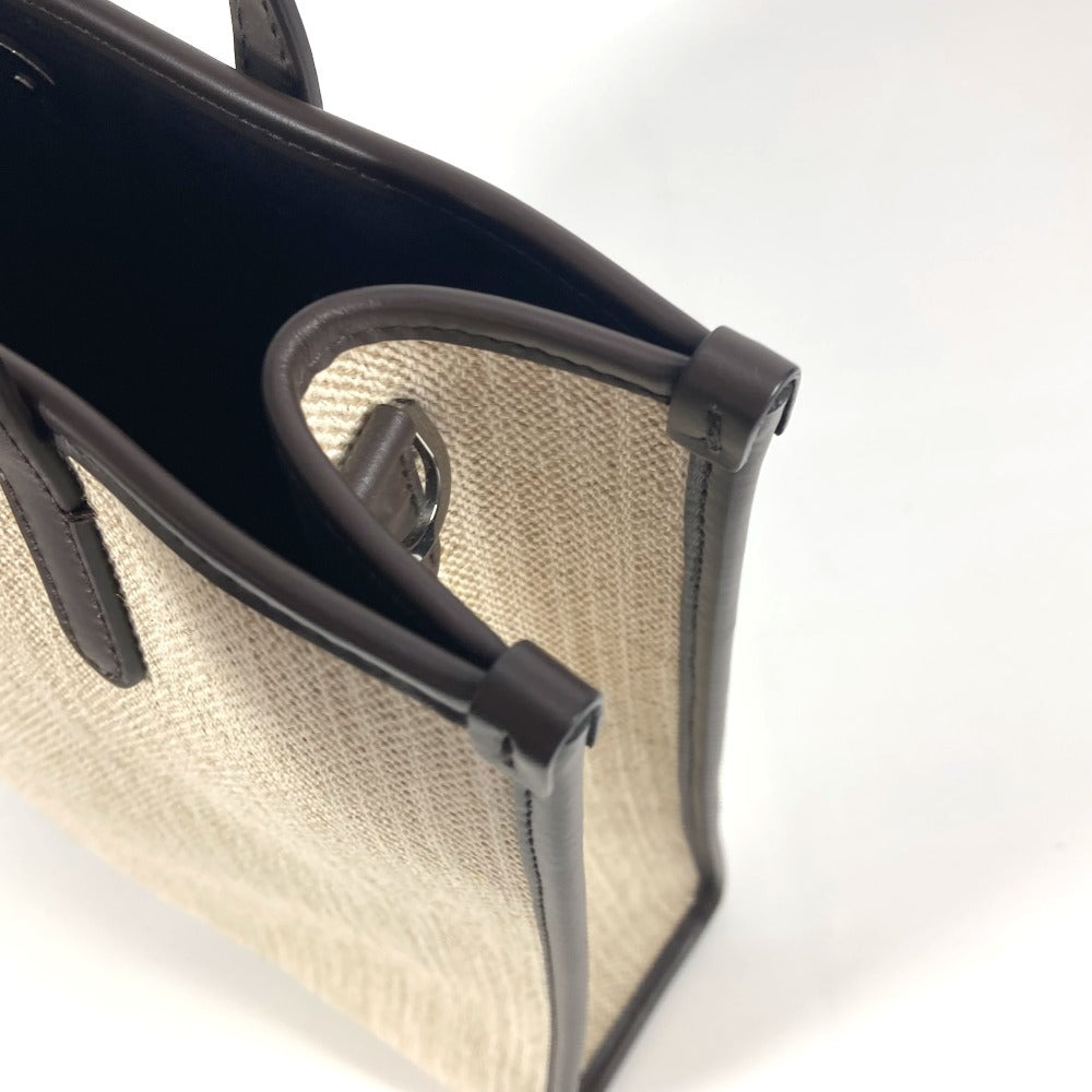 DOLCE&GABBANA BM2259 ショッピングバッグ 2WAYバッグ ショルダーバッグ 斜め掛け トートバッグ キャンバス/レザー ユニセックス ブラウン - brandshop-reference