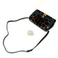 DOLCE &amp; GABBANA Leopard Print Bag with Flower Lock Hardware, Crossbody Bag, Velvet, Women's, Black and Brown