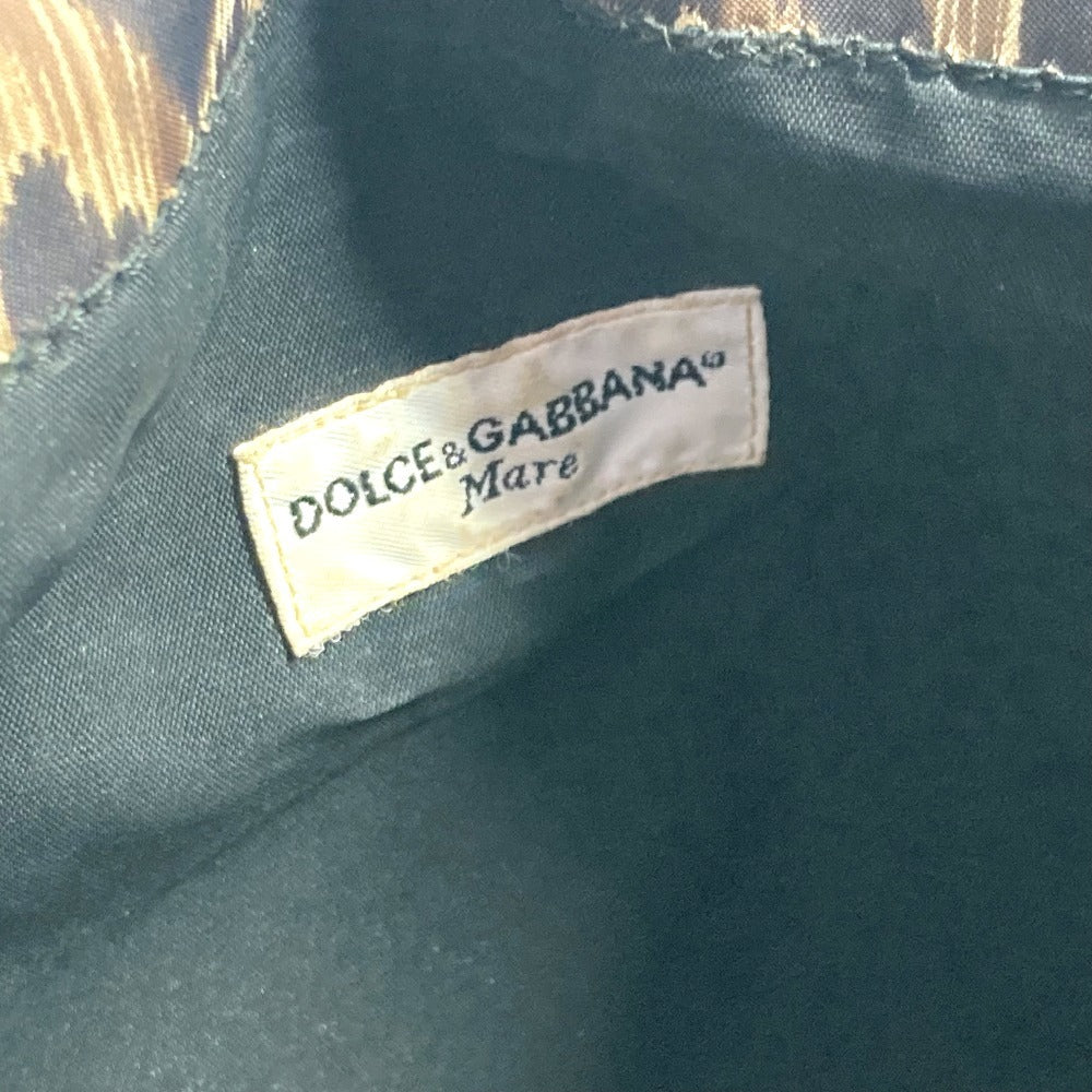 DOLCE&GABBANA レオパード 豹柄 ヒョウ エコバッグ ショルダーバッグ 肩掛け トートバッグ ハンドバッグ ナイロン レディース ブラウン - brandshop-reference