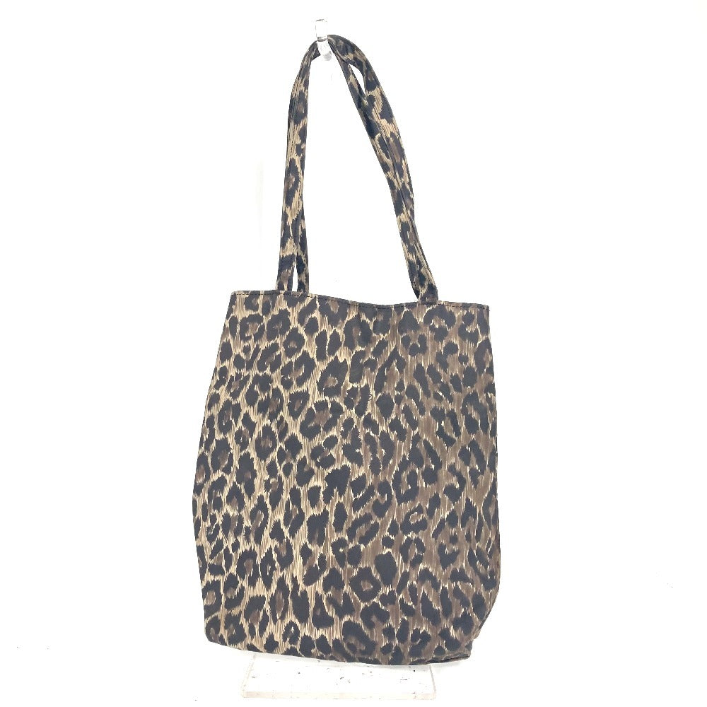 DOLCE&GABBANA レオパード 豹柄 ヒョウ エコバッグ ショルダーバッグ 肩掛け トートバッグ ハンドバッグ ナイロン レディース ブラウン - brandshop-reference