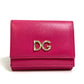 DOLCE&GABBANA ドルガバ DGラインストーン コンパクトウォレット 3つ折り財布 レザー レディース - brandshop-reference