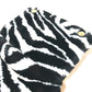 DOLCE&amp;GABBANA Zebra Sicily 2-Way Handbag/Shoulder Bag in Faux Fur, Black and White