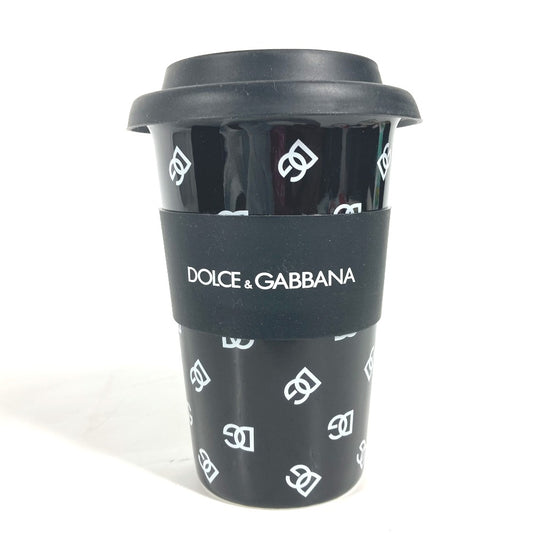 DOLCE&GABBANA ロゴ バイカラー コーヒーカップ コップ インテリア タンブラー 陶器 レディース