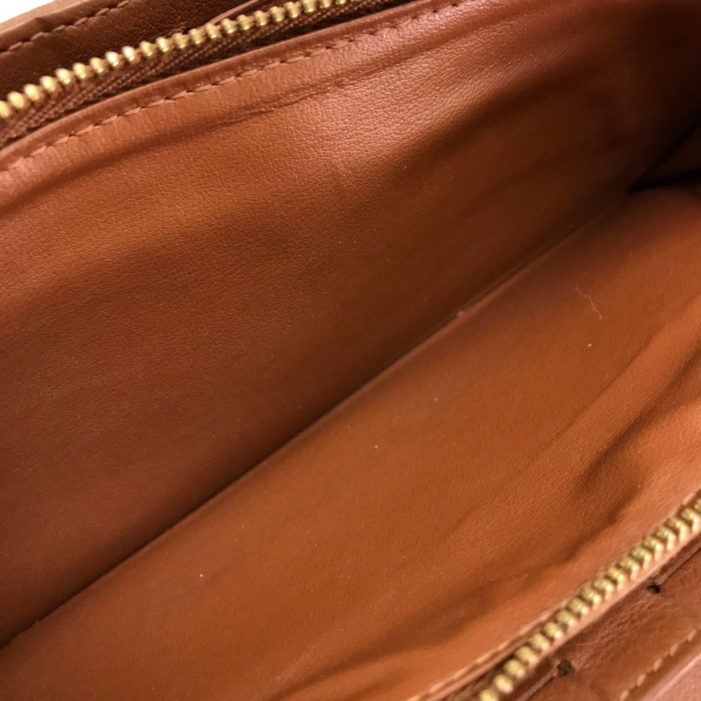LOUIS VUITTON M58124 Mahina Clutch Amelia Bifold Long Wallet in Monogram Mahina Leather, Women's, Cognac Brown
