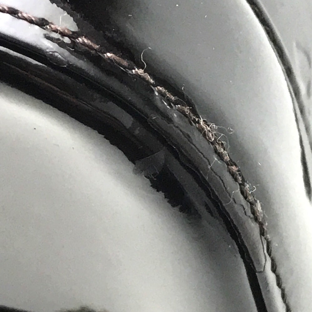 LOUIS VUITTON M93595 Monogram Vernis Alma GM Shoulder Bag/Handbag in Canvas/Patent Leather, Women's, Amaranth Dark Purple