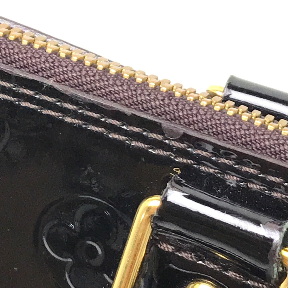 LOUIS VUITTON M93595 Monogram Vernis Alma GM Shoulder Bag/Handbag in Canvas/Patent Leather, Women's, Amaranth Dark Purple