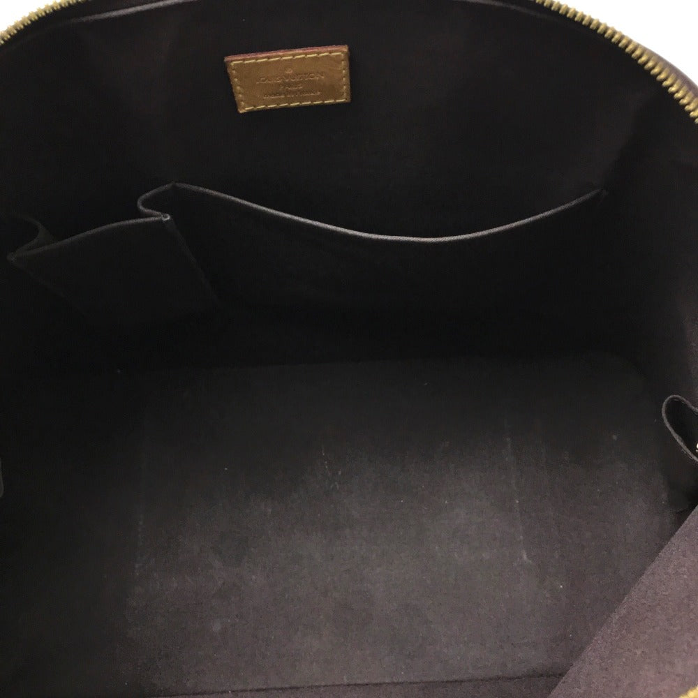 LOUIS VUITTON M93595 Monogram Vernis Alma GM Shoulder Bag/Handbag in Canvas/Patent Leather, Women's, Amaranth Dark Purple