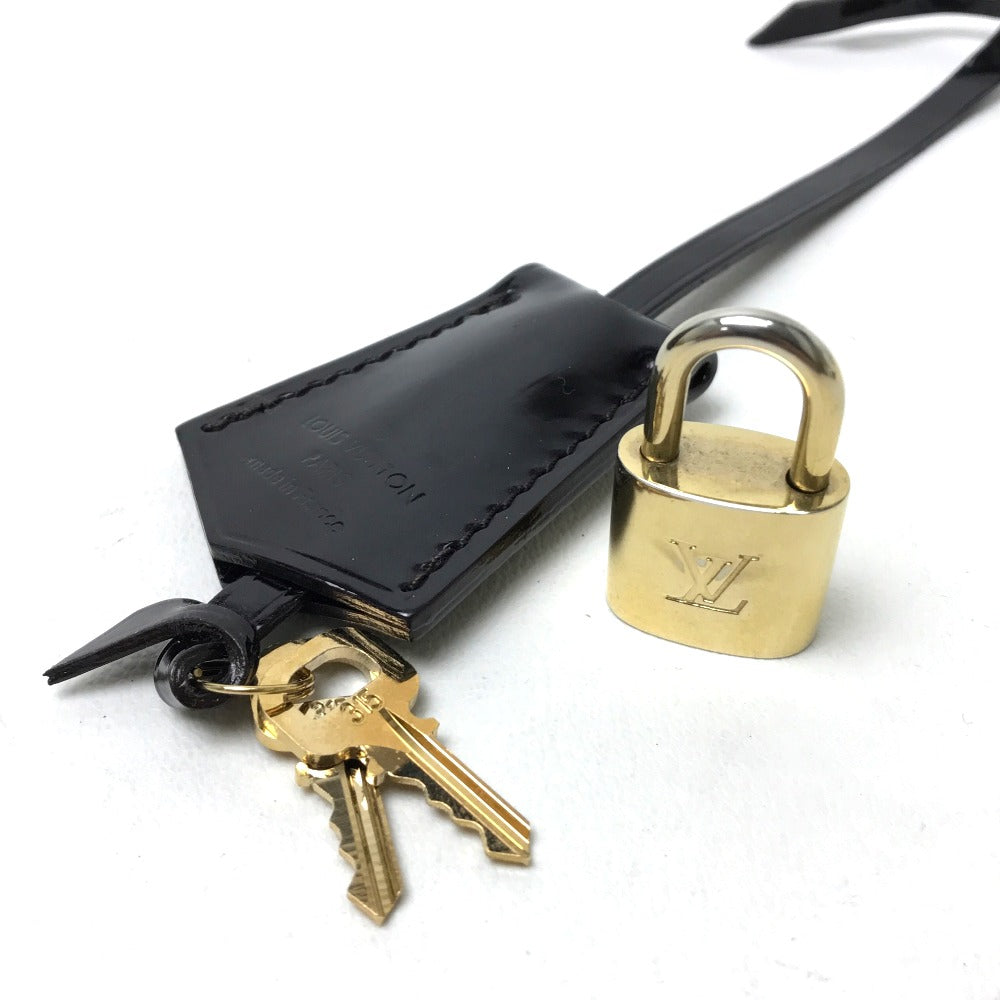 LOUIS VUITTON M93595 Monogram Vernis Alma GM Shoulder Bag/Handbag in Canvas/Patent Leather, Women's, Amaranth Dark Purple