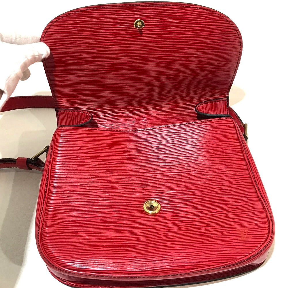 LOUIS VUITTON M52197 Epi Saint-Cloud Crossbody Pochette Shoulder Bag in Epi Leather, Women's, Castilian Red
