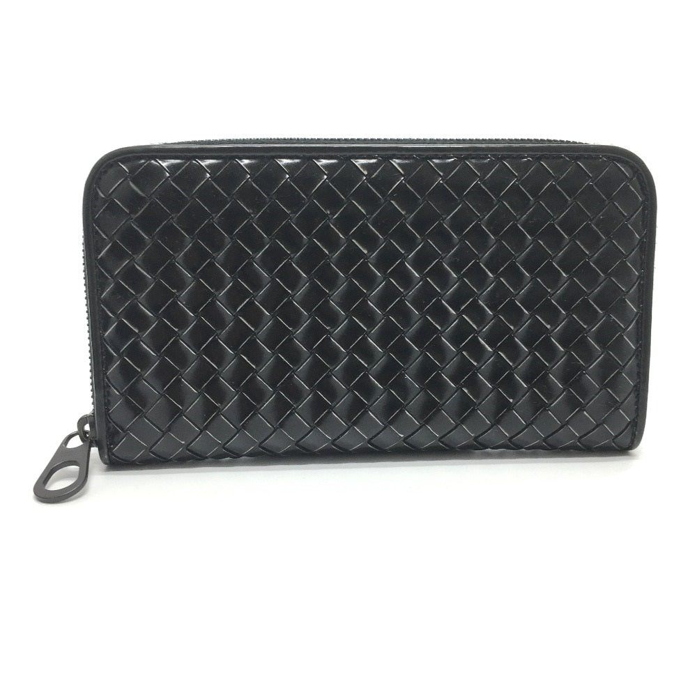 BOTTEGA VENETA 114076 イントレチャート レザー ジップアラウンドウォレット 長財布 エナメル ユニセックス - brandshop-reference