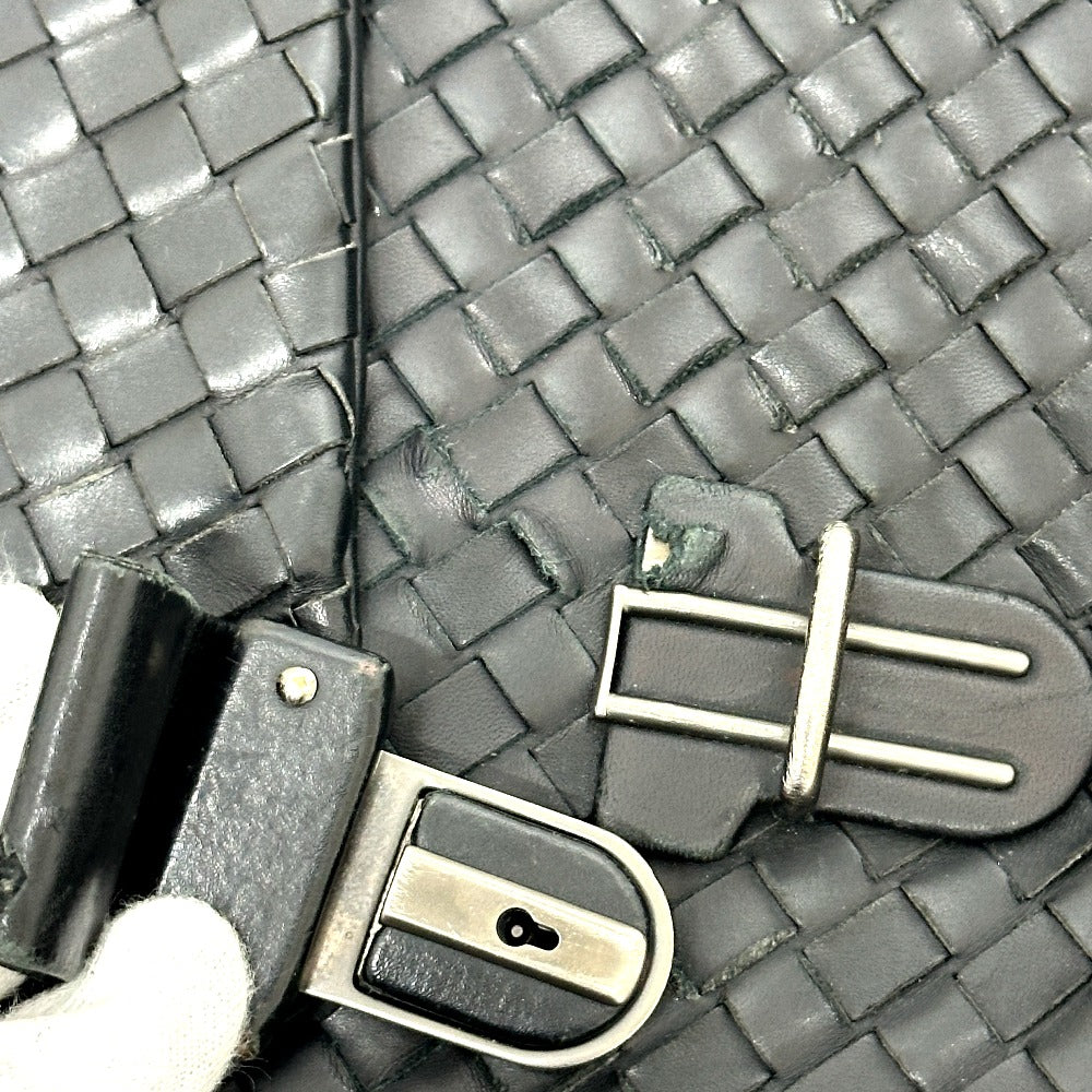 BOTTEGA VENETA 122139 Intrecciato Briefcase Bag Business Bag Leather Men's Black