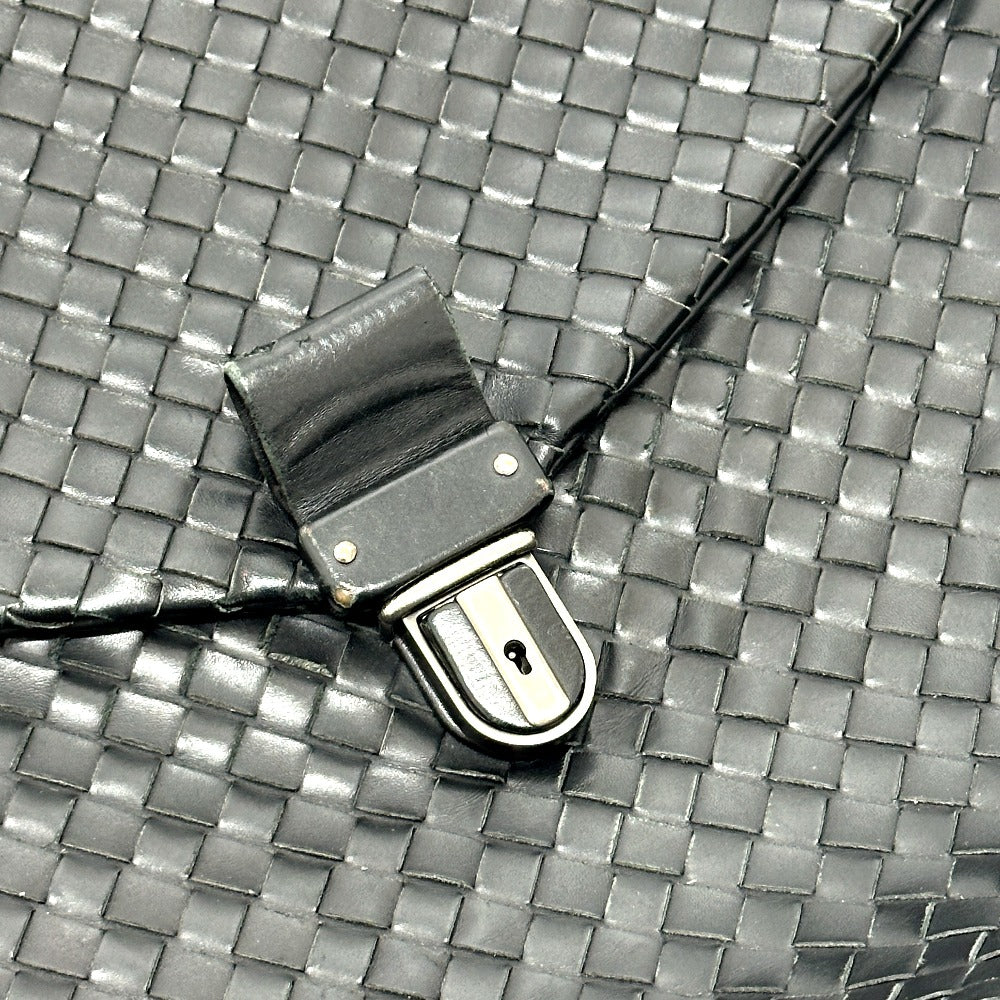 BOTTEGA VENETA 122139 Intrecciato Briefcase Bag Business Bag Leather Men's Black