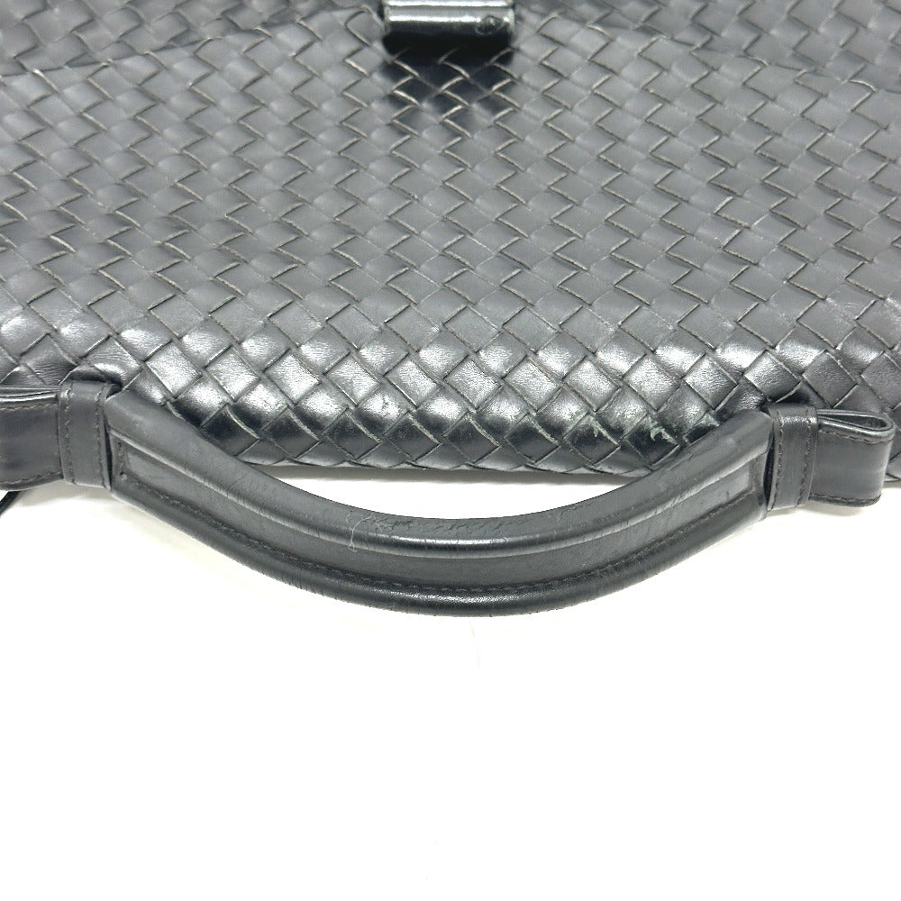 BOTTEGA VENETA 122139 Intrecciato Briefcase Bag Business Bag Leather Men's Black