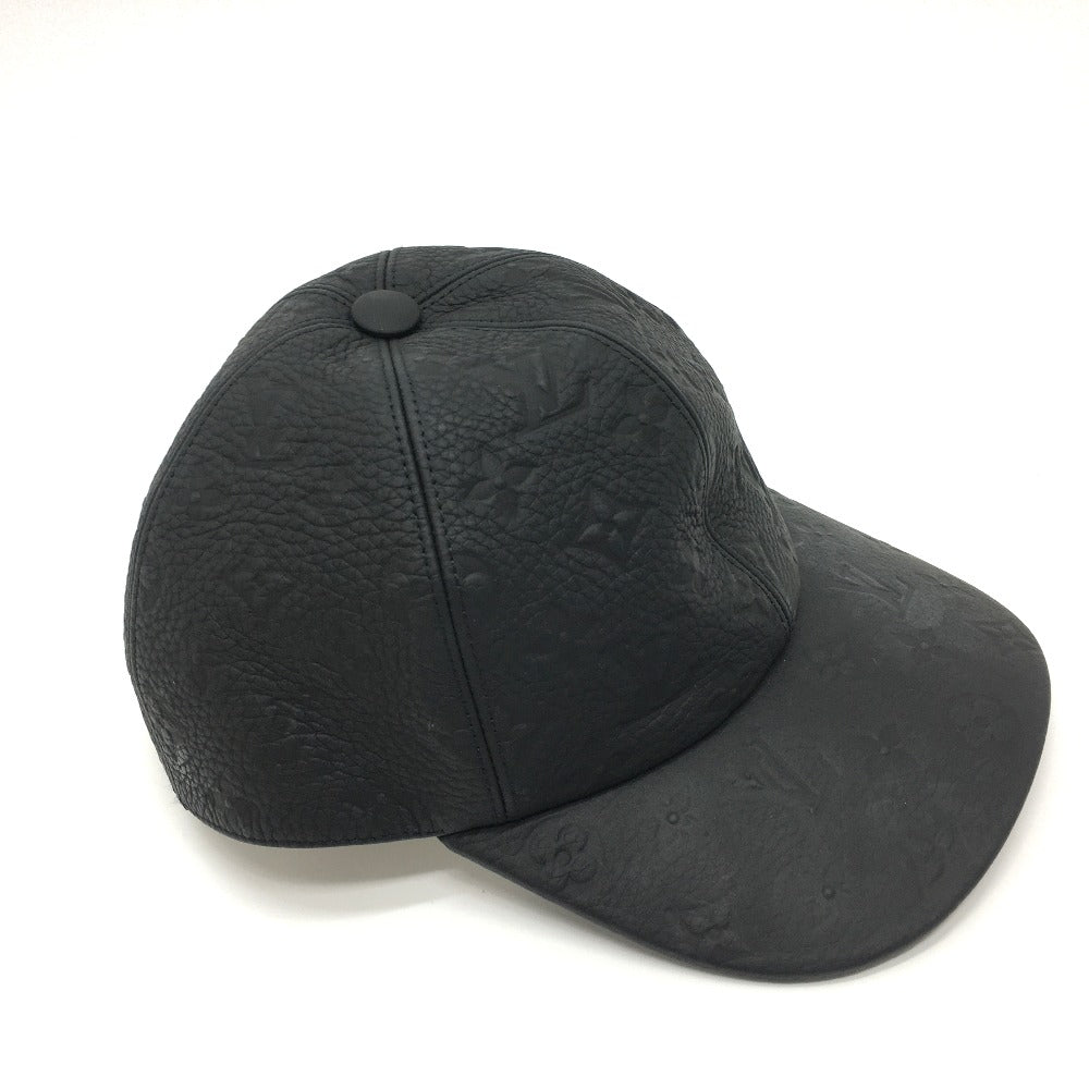 LOUIS VUITTON MP2605 モノグラム キャスケット 1.1 レザーキャップ 帽子 トリヨンレザー メンズ ノワール ブラック