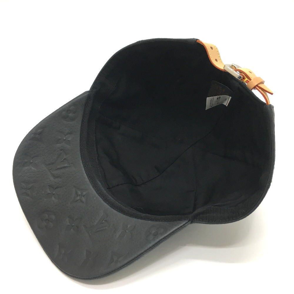 LOUIS VUITTON MP2605 モノグラム キャスケット 1.1 レザーキャップ 帽子 トリヨンレザー メンズ ノワール ブラック