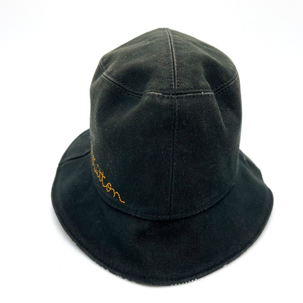 LOUIS VUITTON MP2947 Bonnet Distorted Damier Hat, Cotton, Men's, Black