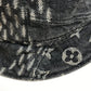 LOUIS VUITTON MP3244 Bonnet Denim Hat, LV MADE Heart, HUMANMADE Collaboration with NIGO, Cotton Hat, Men's, Noir, Black x White
