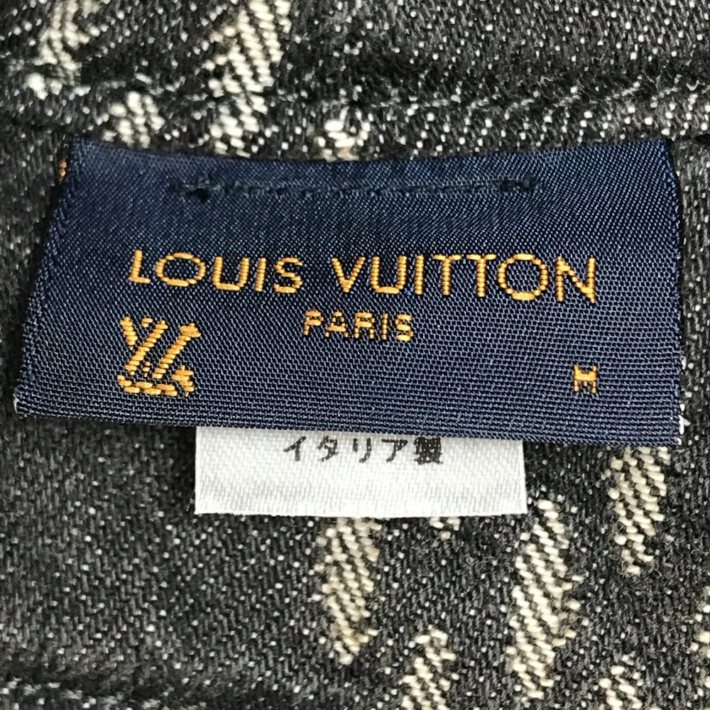 LOUIS VUITTON MP3244 Bonnet Denim Hat, LV MADE Heart, HUMANMADE Collaboration with NIGO, Cotton Hat, Men's, Noir, Black x White