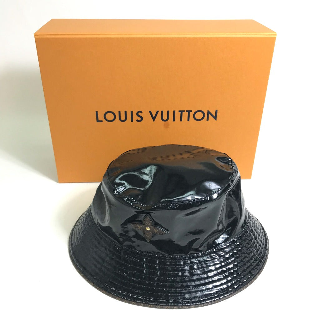 LOUIS VUITTON M77020 Monogram Flower Bob Rainy Day Hat 2021-2022AW Enamel Unisex Black