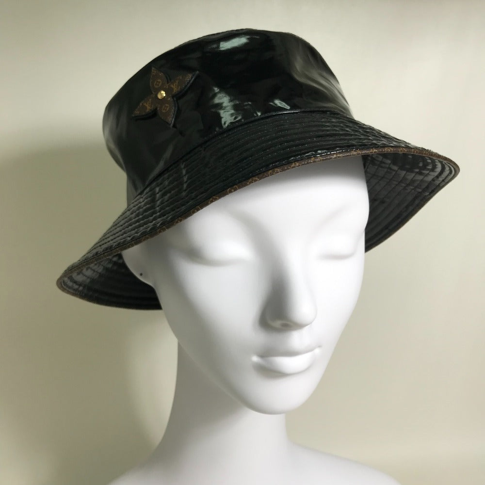 LOUIS VUITTON M77020 Monogram Flower Bob Rainy Day Hat 2021-2022AW Enamel Unisex Black