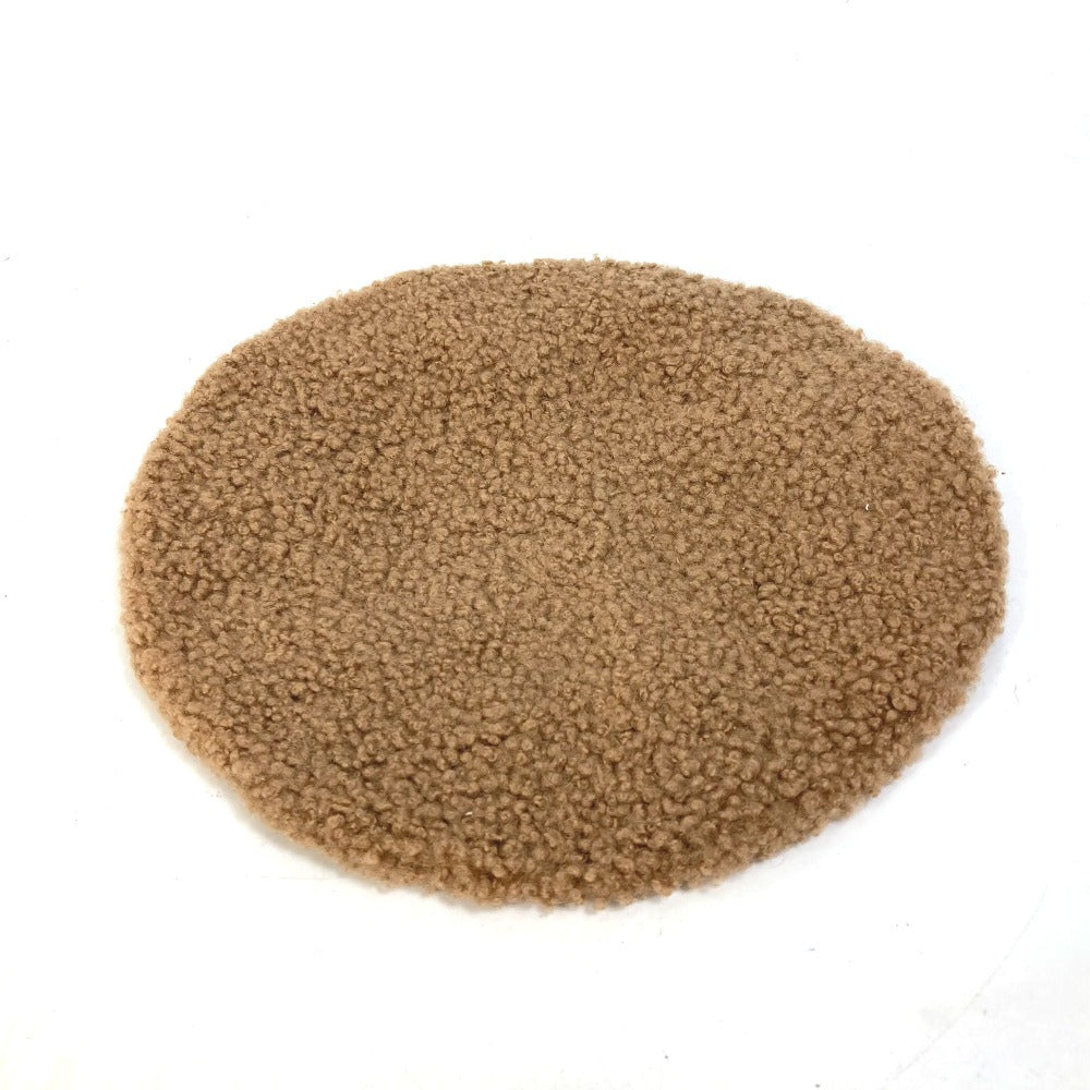 LOUIS VUITTON Furry Hat/Beret in Lambskin, Brown, for Women