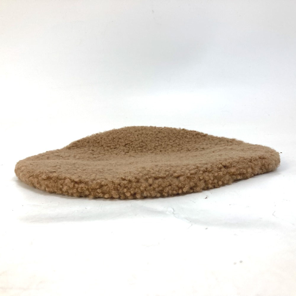 LOUIS VUITTON Furry Hat/Beret in Lambskin, Brown, for Women