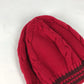 LOUIS VUITTON Striped Beanie Hat, Knit Cap, Wool Knit Hat, Women's, Red