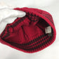 LOUIS VUITTON Striped Beanie Hat, Knit Cap, Wool Knit Hat, Women's, Red