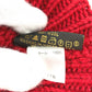 LOUIS VUITTON Pone Constance Can Badge Beanie Hat Knit Cap Wool Women's Red