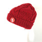 LOUIS VUITTON Pone Constance Can Badge Beanie Hat Knit Cap Wool Women's Red