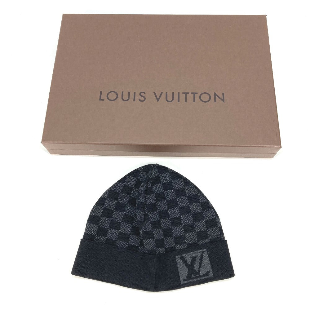 LOUIS VUITTON M74197  ダミエグラフィット ボネ・プティ ダミエ ビーニー 帽子 ニット帽 ニットキャップ ニット帽 ウール メンズ - brandshop-reference