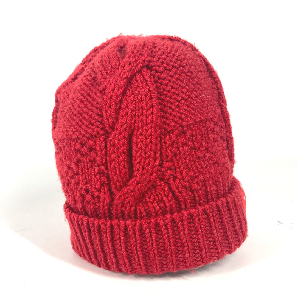 LOUIS VUITTON 缶バッジ付き ポネコンスタンス ビーニー 帽子 ニット帽 ニットキャップ ニット帽 ウール レディース - brandshop-reference