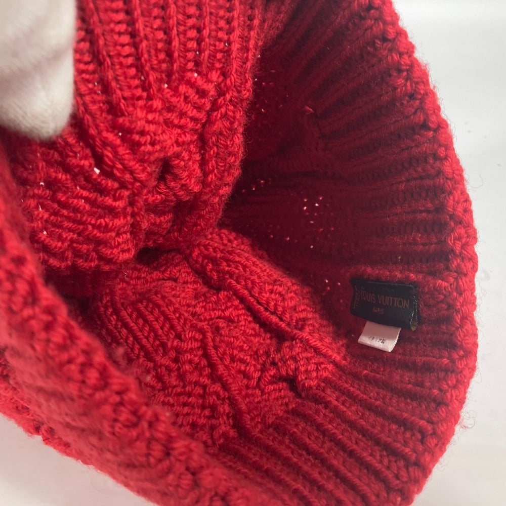 LOUIS VUITTON 缶バッジ付き ポネコンスタンス ビーニー 帽子 ニット帽 ニットキャップ ニット帽 ウール レディース - brandshop-reference