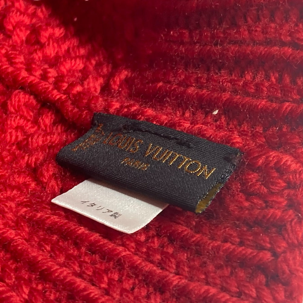 LOUIS VUITTON 缶バッジ付き ポネコンスタンス ビーニー 帽子 ニット帽 ニットキャップ ニット帽 ウール レディース - brandshop-reference