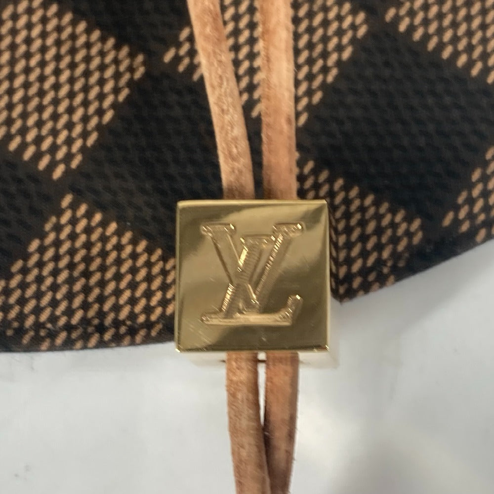 LOUIS VUITTON ダミエ 紐付き つば広ハット ハット帽 帽子 バケットハット ボブハット ハット コットン レディース