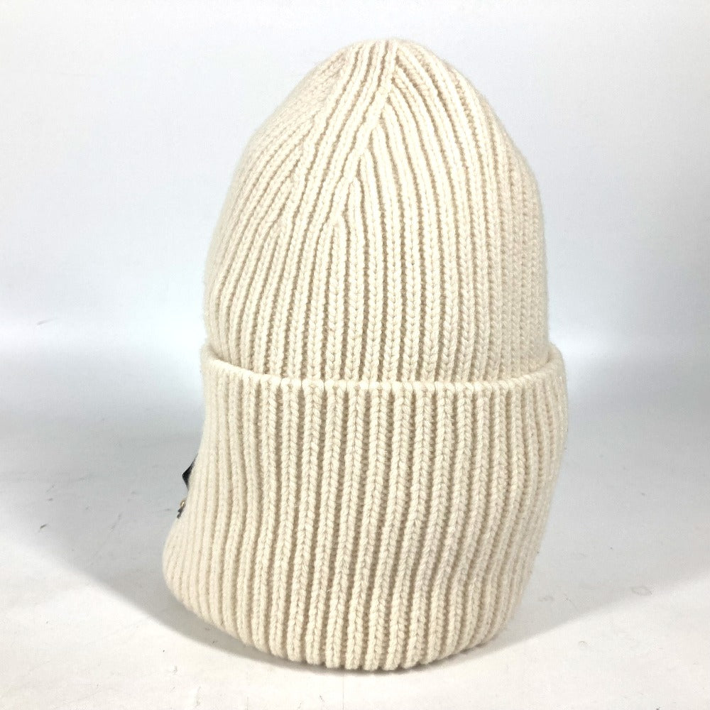 LOUIS VUITTON M76707 モノグラム ワッペン ボネ LVビーニー ビーニー 帽子 ニット帽 ニットキャップ ニット帽 ウール レディース ホワイト